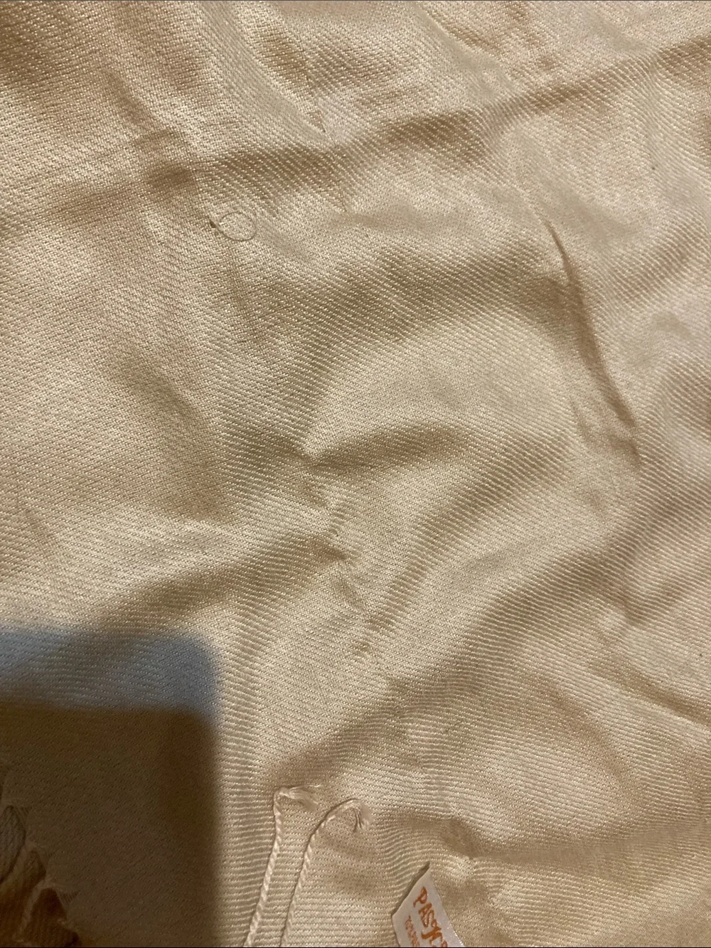 Two Pashmina Wraps in Rosewood and Cream